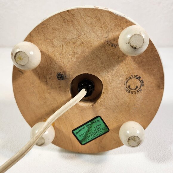 1950's Nursery Kids Baby Lamp Toy Soldier Boy Tested Working Vintage No Shade - Picture 15 of 16